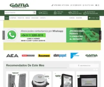 Gama-ME.com(Materiales Eléctricos) Screenshot