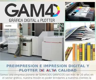 Gama4.com(Gama4 Grafica Digital) Screenshot