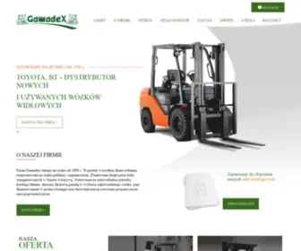 Gamadex.com.pl(Wózki widłowe) Screenshot
