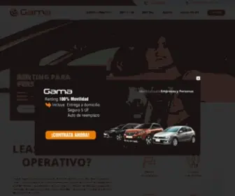 Gamaleasing.cl(Arriendo de Autos 0 KM y Flotas de Camionetas) Screenshot