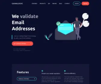 Gamalogic.com(Free Email validation and verification API) Screenshot