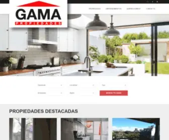 Gamapropiedades.com(Inmobiliaria Gama Propiedades) Screenshot