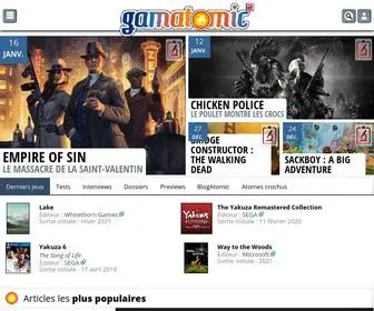 Gamatomic.com(Jeux vidéo) Screenshot