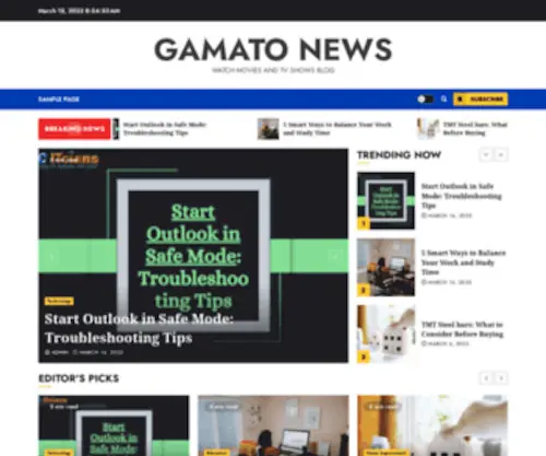 Gamatonews.com(Watch Movies and Tv Shows Blog) Screenshot
