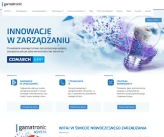 Gamatronic.pl(Zajmujemy się wdrażaniem innowacyjnych rozwiązań dla biznesu) Screenshot