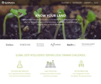 Gamaya.com(Hyperspectral Imaging & Big Data in Agriculture) Screenshot