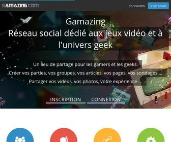 Gamazing.com(Accueil) Screenshot