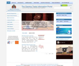 Gambiatradeinfo.org(The Gambia Trade Information Portal) Screenshot