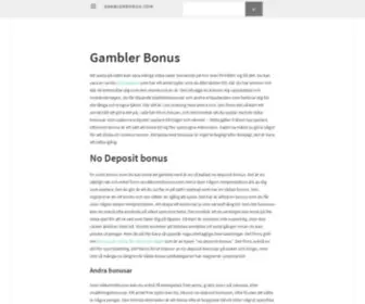 Gamblerbonus.com(Bonusar) Screenshot