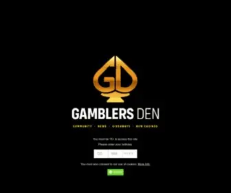 Gamblersden.com Screenshot