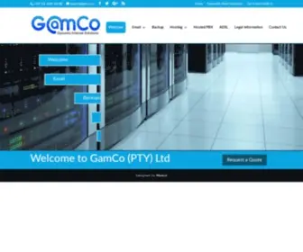 Gamco.co.za(GamCo started its humble beginnings in March 1996 when the Internet was only beginning to attract attention in the market place) Screenshot