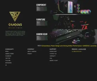 Gamdias.com(GAMDIAS Gaming PC Components & Peripherals) Screenshot