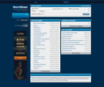 Game-Monitor.com(Server Search) Screenshot
