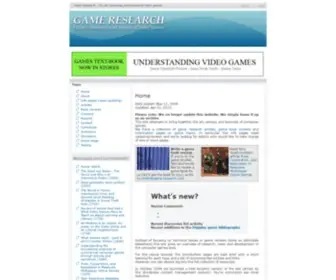 Game-Research.com(Game Research) Screenshot