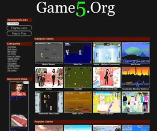 Game5.org(Play Most Popular Free All New 3D Flash Games Online) Screenshot