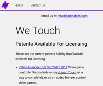 Gameables.com(Gameables A new video game controller) Screenshot