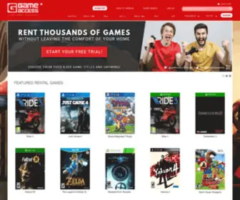 Gameaccess.ca(Rent and Buy video Games Online in Canada) Screenshot