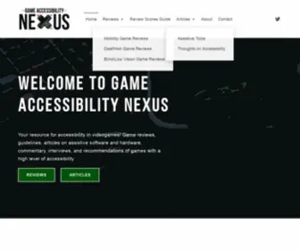 Gameaccessibilitynexus.com(Game Accessibility Nexus) Screenshot