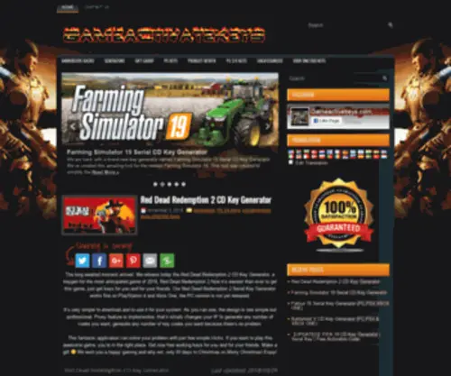 Gameactivatekeys.com(Gameactivatekeys) Screenshot