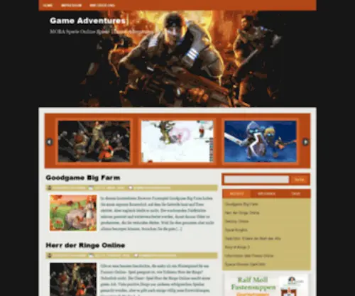 Gameadventures.net(MOBA Spiele Online Spiele) Screenshot