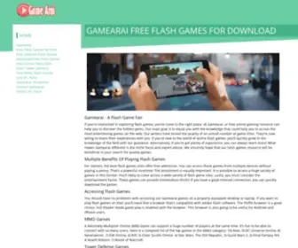 Gamearai.com(Find Free Flash Games Online at Gamearai) Screenshot