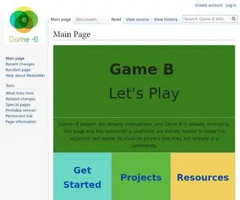 Gameb.wiki(Game B Wiki) Screenshot