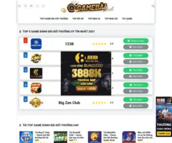 Gamebaiclub.vip(TOP 5: Game đánh bài đổi thưởng) Screenshot