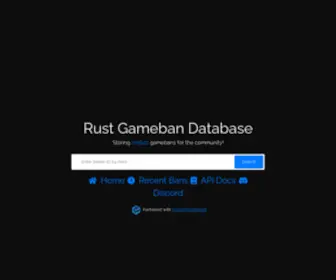 Gamebandb.com(Rust Gameban DB) Screenshot