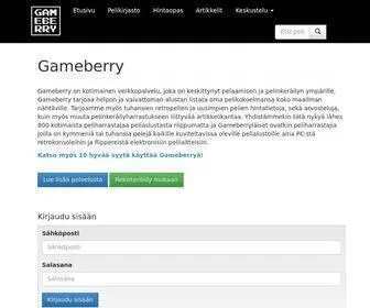Gameberry.net(Pelitietokanta) Screenshot