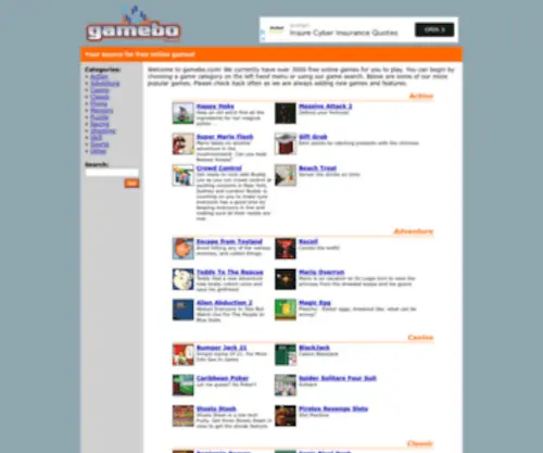 Gamebo.com(Play Free Online Games at Gamebo.com) Screenshot
