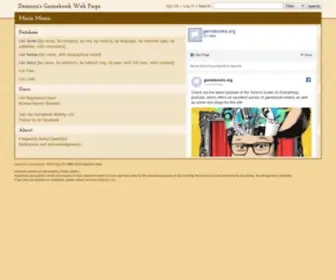 Gamebooks.org(Main Menu) Screenshot