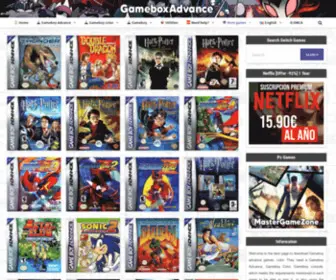 Gameboxadvance.com(Gamebox Advance) Screenshot