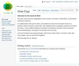 Gamebwiki.com(Game B Wiki) Screenshot