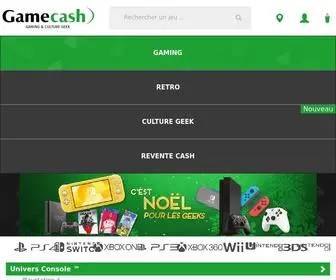 Gamecash.fr(Achat/Vente de jeux vidéos et consoles d’occasion) Screenshot