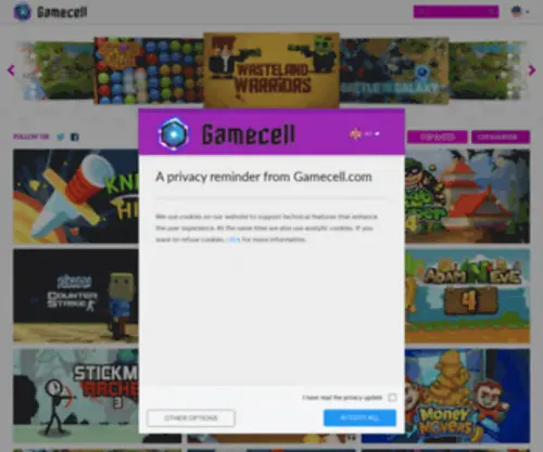 Gamecell.com(Gamecell) Screenshot