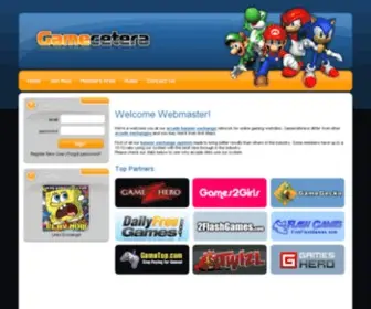 Gamecetera.com(Arcade banner exchange network) Screenshot