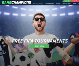Gamechampions.com(Compete in Online Video Game Tournaments for Cash. Play games like) Screenshot