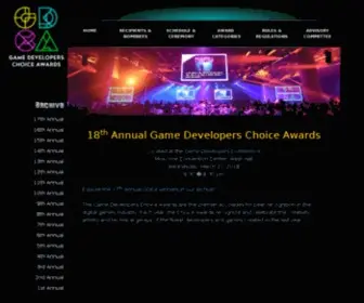 Gamechoiceawards.com(Game Developers Choice Awards) Screenshot