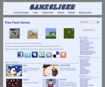 Gameclickr.com(Free Flash Games Arcade) Screenshot