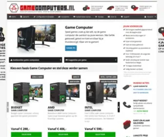 Gamecomputers.nl(Ontwerp hier jouw unieke Game Computer) Screenshot