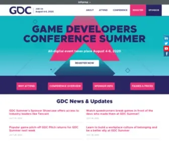 Gameconference.com(Game Developers Conference (GDC)) Screenshot