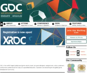 Gameconferences.com(Game Developers Conference (GDC)) Screenshot