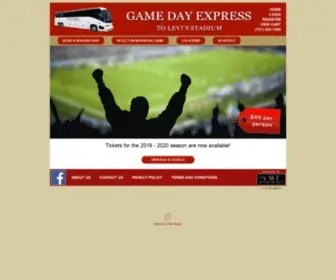 Gamedayexpress.com(49ers Bus) Screenshot