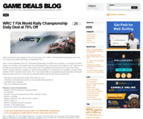 Gamedeals-Blog.com(Game Deals Blog) Screenshot