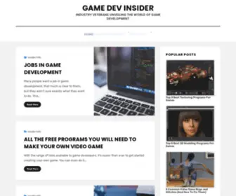 Gamedevinsider.com(Game Dev Insider) Screenshot