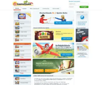 Gameduel.de(Online-Spiele und Online-Games kostenlos online spielen) Screenshot