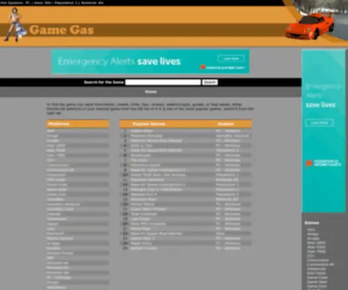 Gamegas.com(Game Gas) Screenshot