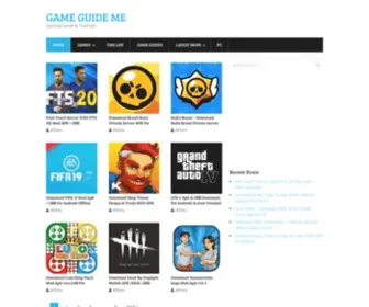 Gameguideme.com(Gaming guide platform) Screenshot