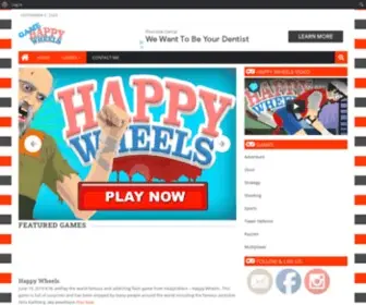 Gamehappywheels.com(Gamehappywheels) Screenshot
