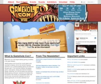 Gameholecon.com(Gamehole Con) Screenshot